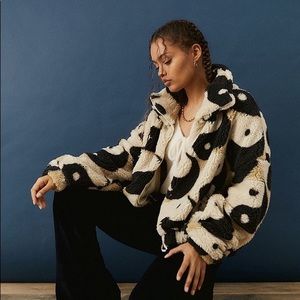 UO Olivia Printed Sherpa Jacket